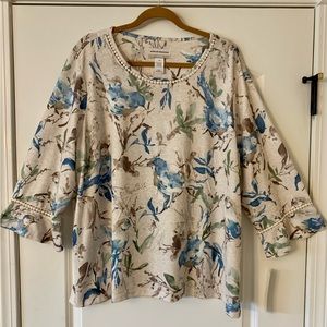 NWT * ALFRED DUNNER WOMAN PLUS SIZE KNIT TOP * SIZE 2X